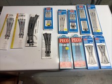 HO 13 Peco & Hornby Switches -5L & 3R -4 Short Crossings -1 Y - 9 NIB & 4 Used