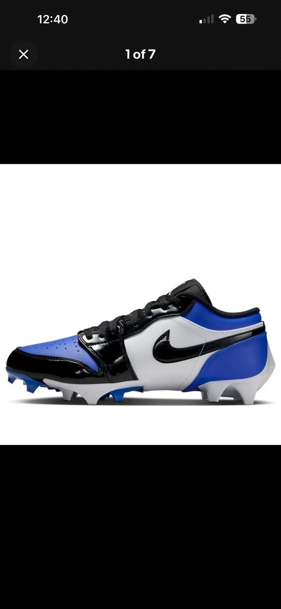 Jordan 1 TD Cleat Low Black White for Sale | Authenticity