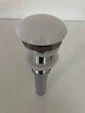 Ruvati Push Pop-up Drain for Bathroom Sinks without Overflow RVA5102WH