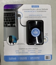 myCharge Portable USB-C Iphone Laptop Charger- NEW