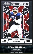 Tiki Barber 2024 Panini Absolute Footbal New York Giants #DD-TBR
