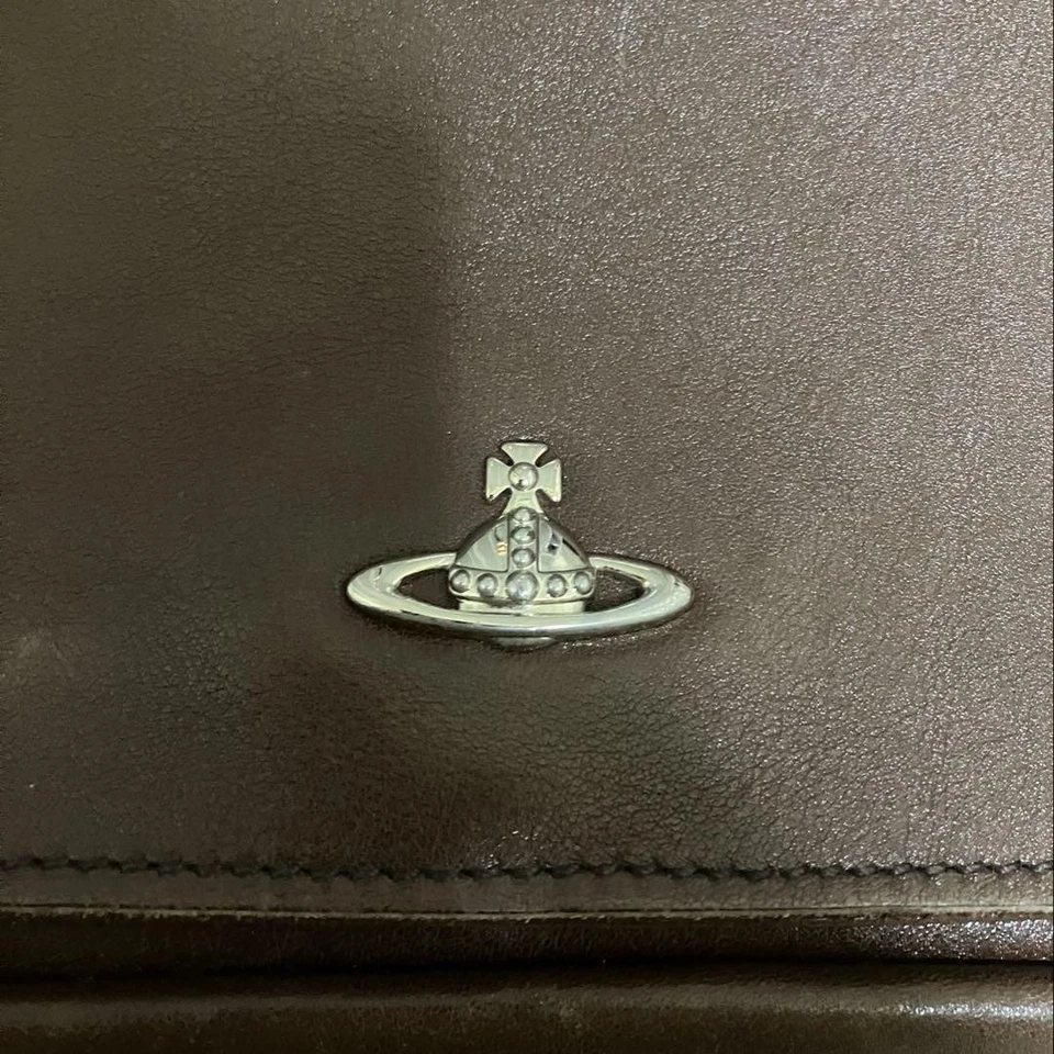 Vivienne Westwood кожаная цепочка наплечная сумка коричневый, съемная цепочка, отличное - Изображение 4 из 4