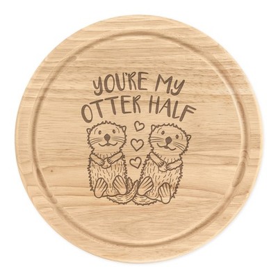 Du bist mein Otter halbrundes Schneidebrett Käse lustig Valentinstag Freundin