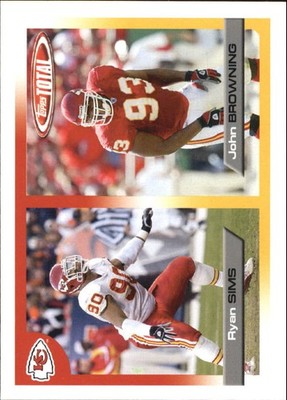 2005 Topps Total #52 Ryan Sims/John Browning - FB