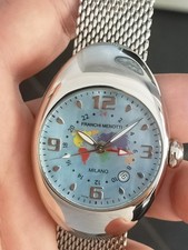 Watch di Forma Tonneau GMT Franchi Menotti Swiss Movt Disegn Made In Italy Uomo 