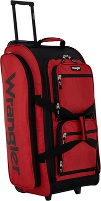 Wrangler Wesley Rolling Duffel Bag Salsa Red