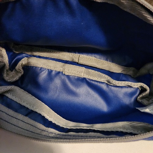 L.L. BEAN NYLON ZIPPER POUCH BLUE ORGANIZER COSMETIC BAG DOPP KIT PENCIL CASE 8" - Picture 7 of 7