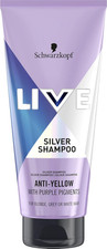 Schwarzkopf LIVE Silver Purple Shampoo 200ml Icy Blonde Toner Neutralise Brass