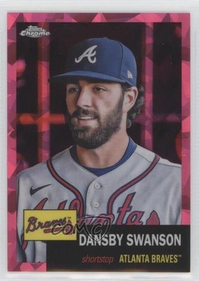 2022 Chrome Platinum Anniversary Fuchsia Atomic Refractor Dansby Swanson 0vp1