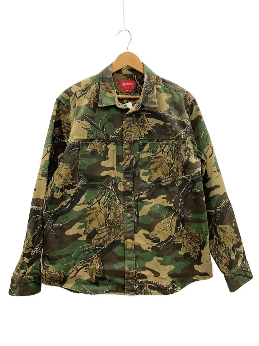 Supreme Camouflage Long Sleeve Casual Button-Down Shirts for Men