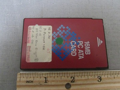 Vintage Computer 16MB ATA Memory Card With Test Software | eBay