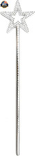 Silver 13 Inches Star Wand Angel Wand Princess Fairy Wand
