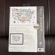 Dimensions Illustrated USA Cross Stitch Kit  Sealed  