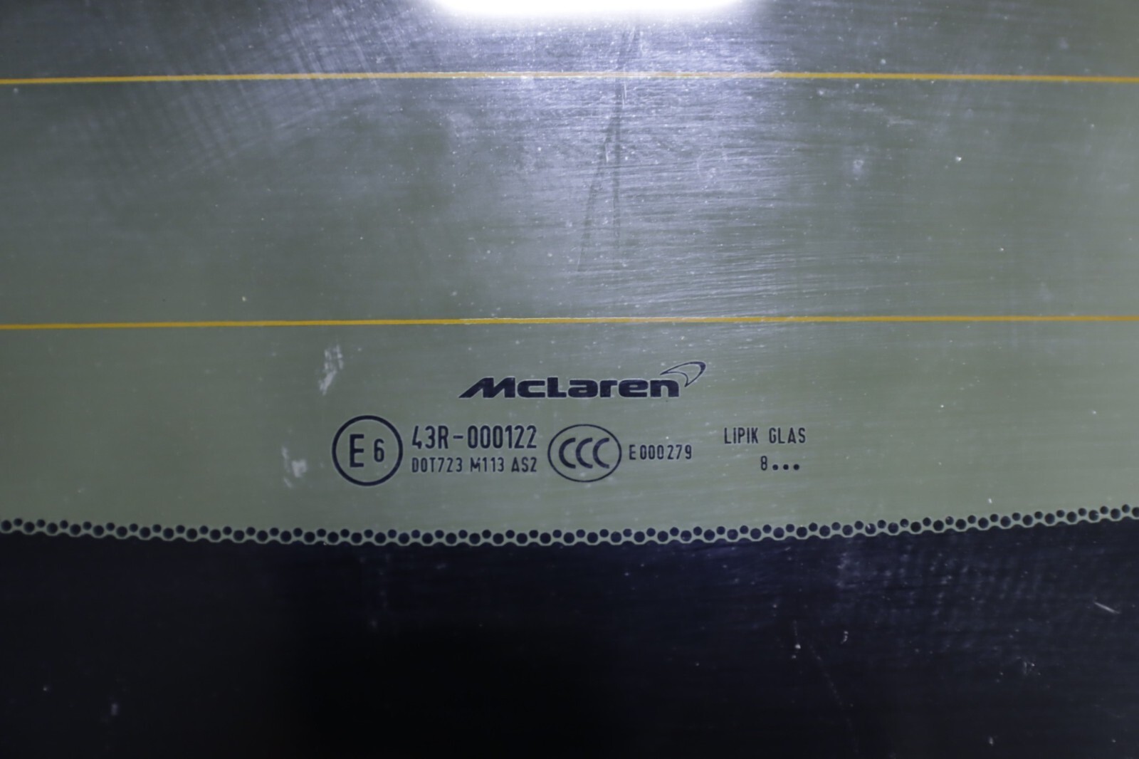 McLaren 720S Rear Engine Deck Lid Window Glass Panel 2018 - 2023 OEM