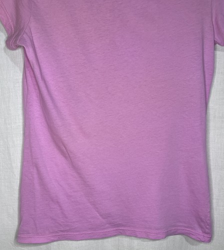 SOFFE Women’s Juniors Pink Solid Basic Short Sleeve T-Shirt Top Size Large - Picture 10 of 12