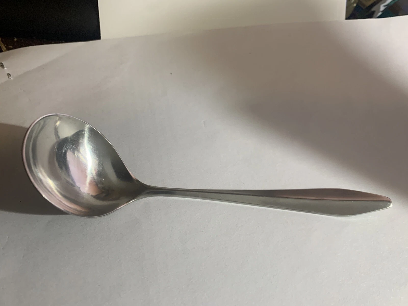 Vintage Inka Norway Flatware Norstaal SAUCE SPOON stainless 12-12 6"