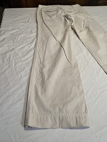 Gap Women's Size 2R True Straight Pants Career Casual Beige Tan Striped Low Rise - Picture 14 of 19