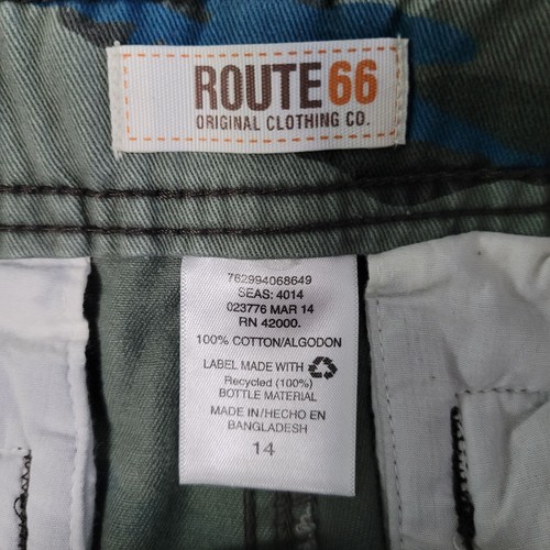Route 66 Camo / Camouflage Cargo Shorts Boy's Size 14 - Picture 3 of 6