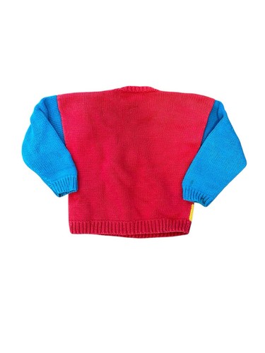 Vintage Raquel for Raquel Collection Handmade In Peru Clown Sweater Kids - Picture 2 of 4