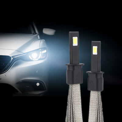 TRONIZ G6 H1 Compact Fanless 6000K LED Kit Lights w/Smart Chip - Pack of 2