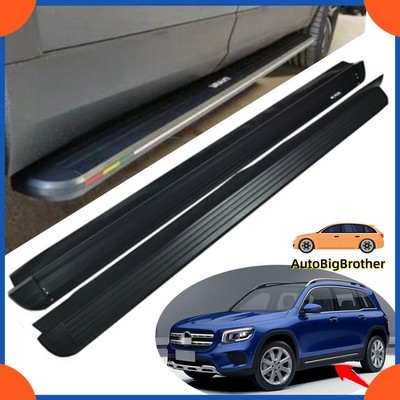 2PCS Fits for Mercedes Benz GLB 2020-2023 Door Side Steps Running Board Nerf Bar