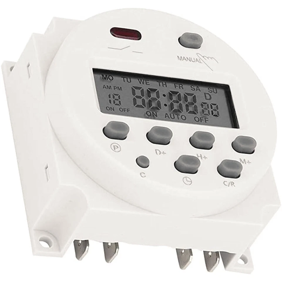 Timer Switch AC/DC 12V LCD Digital Display Programmable Timer Switch Relay New - Image 4 of 4