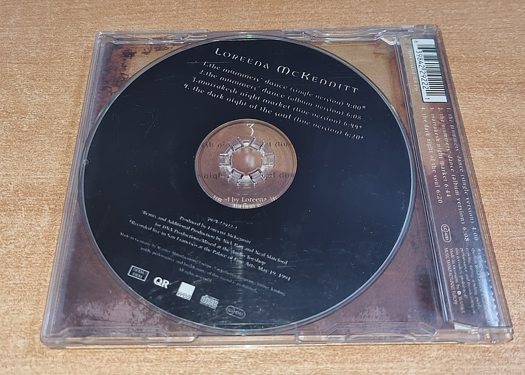Single Collection December 2002　貴重盤CD LOREENA McKENNITT The mummers' dance GERMANY CD SINGLE VERY RARE 4