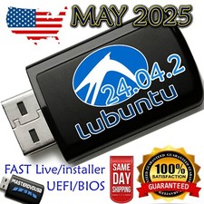 Lubuntu 24.04.2 USB Bootable LIVE  INSTALLER  UEFI  BIOS  LATEST VERSION