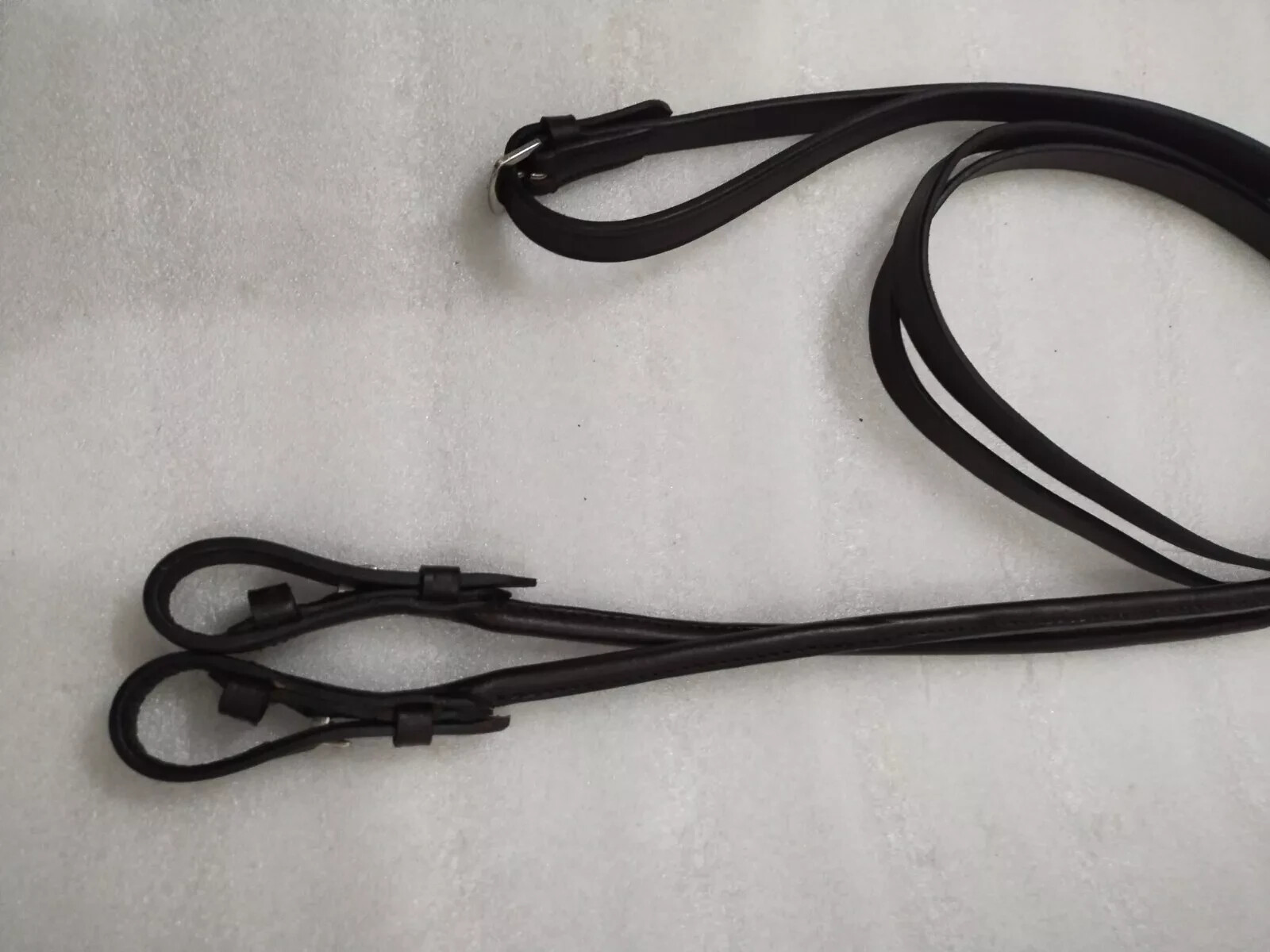Round Rolled Leather Dressage Reins For Bridle .