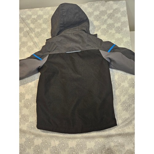 Gerry Kids' Winter Coat Hooded Puffer Jacket Gray Blue Black Size S 7/8 - Picture 2 of 5
