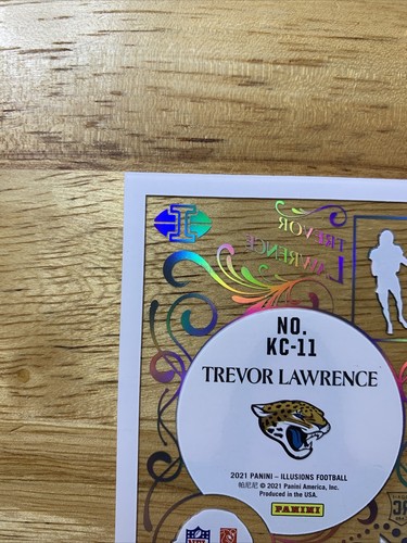 2021 Illusionen König der Karten Trevor Lawrence Jaguars REGENBOGEN SSP SELTEN Silber RC - Bild 12 von 14