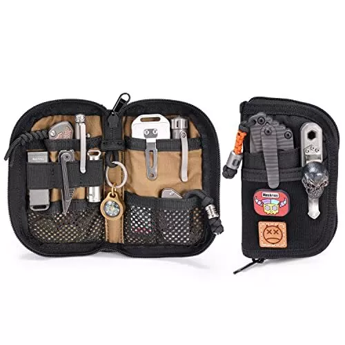 Ve10 Tool Pouch Edc Pocket Organizer For Men Small Edc Organizer Pouch With  7 Po