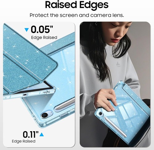 Case for Samsung Galaxy Tab S10 FE / Tab S9 FE / Tab S9 Glittering Sparkly Cover - Picture 7 of 13