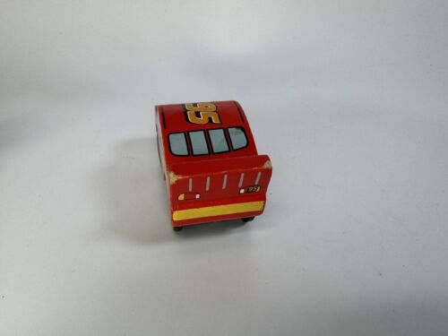 Kid Kraft Disney Pixar Cars Wood Wooden Railway Cars Lightning McQueen Red #95 - Picture 4 of 5