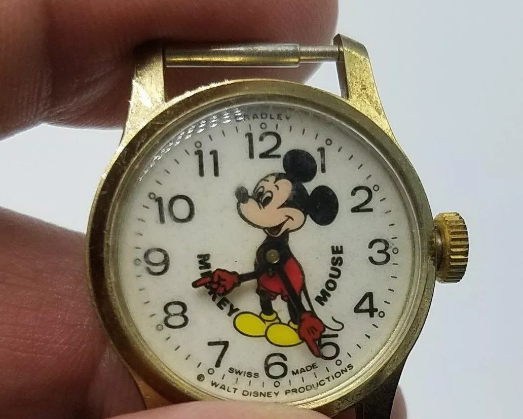 Bradley swiss made top mickey mouse watch