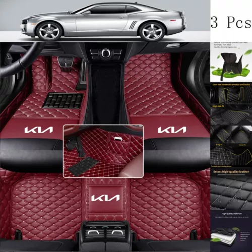 Fit for KIA All Series Car Floor Mats Auto Luxury Custom Waterproof Carpets Mats - Picture 21 of 36