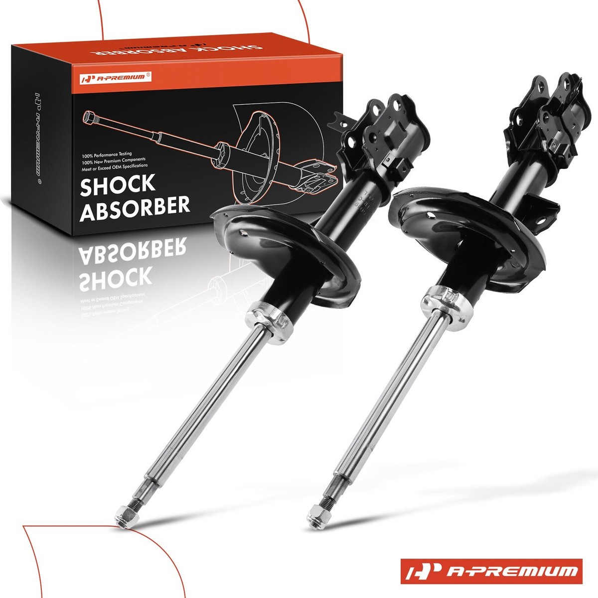 qK。 A-Premium 2x Shock Absorber Front Side for Hyundai Accent