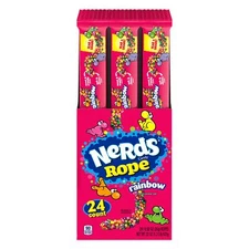 Nerds Rope Candy, Rainbow, 0.92 Ounce (Pack of 24)