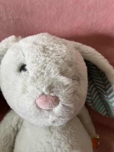 B You Minty Bunny 13” Plush Stuffed Animal. Peppy-mint green rabbit - Picture 3 of 5