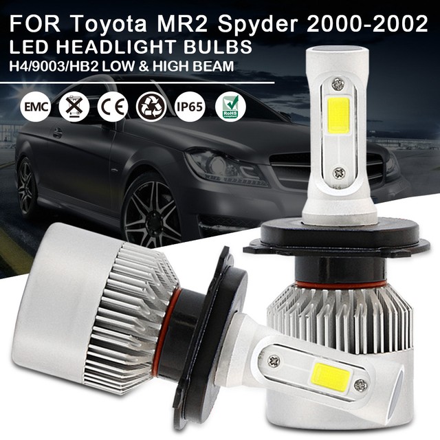 Car LED Headlight Bulbs H4 9003 High Low Beam For Toyota MR2 Spyder