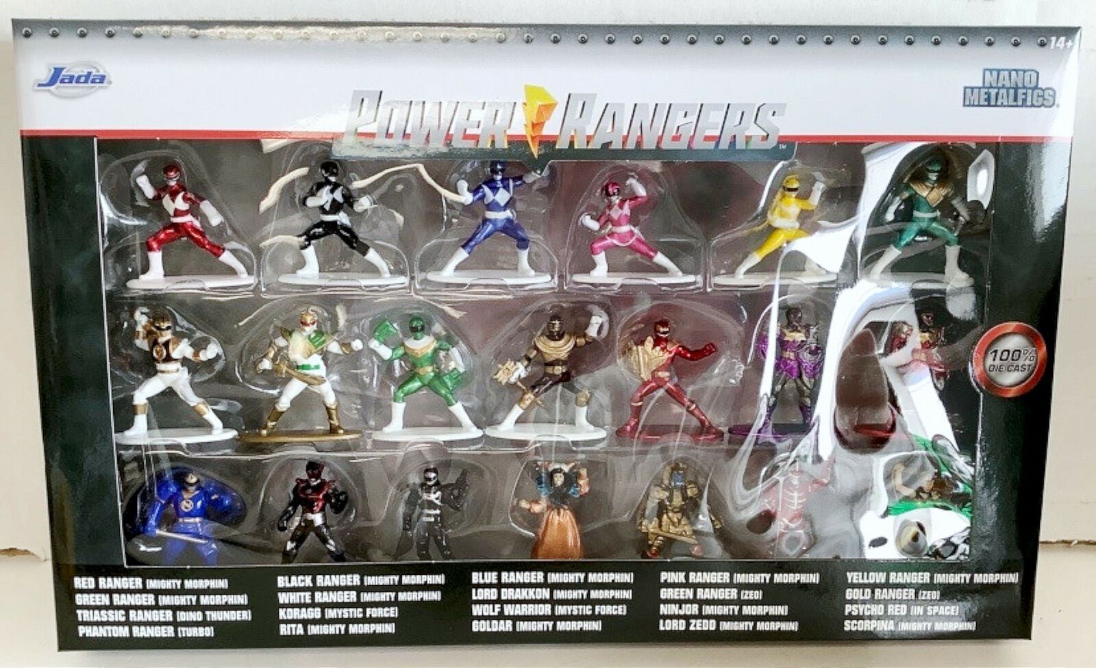 NEW Jada Toys 30771 Power Rangers 20-Pack Nano MetalFigs Mini-Figure Wave 1