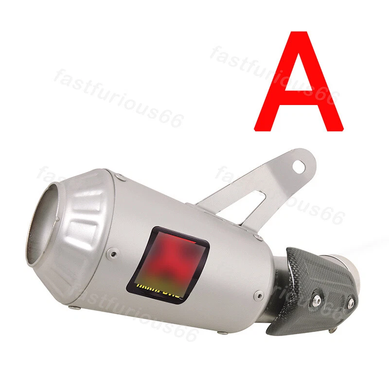 Tubo silenciador tubo escape acero + cubierta de carbono deslizamiento para BMW S1000RR 2015-2016 Foto 3 de 4