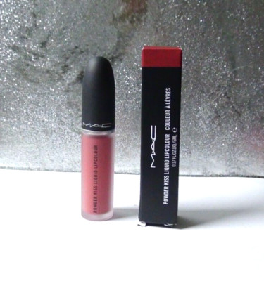 MAC Powder Kiss Liquid Lipcolour in 989 Mull It Over 5ml Full Size Neu Originalverpackt