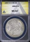 1884-O $1 Morgan Silver Dollar ANACS MS 62 | Uncirculated UNC