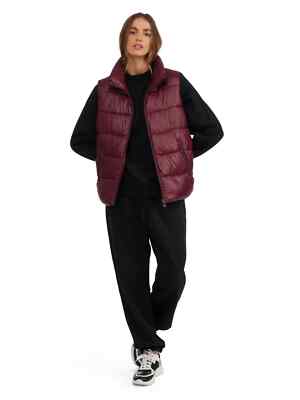 Hotel Kalinga Plus Size Long Puffer Vest Red Plus Vest Womens
