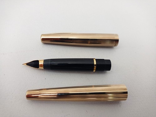 SHEAFFER IMPERIAL STYLIST WHITE DOT 12K GF FOUNTAIN PEN 14K F NIB EXCELLENT - Picture 7 of 13