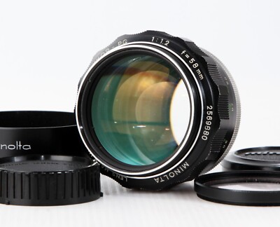 ミノルタ　MC ROKKOR-PG 58mm f/1.2 レンズ Minolta MC ROKKOR PG 58mm f/1.2 ”Hawk Eye” MF Prime Lens | eBay