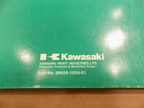 OEM KAWASAKI SERVICE SPECIFICATIONS HANDBOOK / 1996 1997 / 99926-1028-01 - Picture 4 of 4