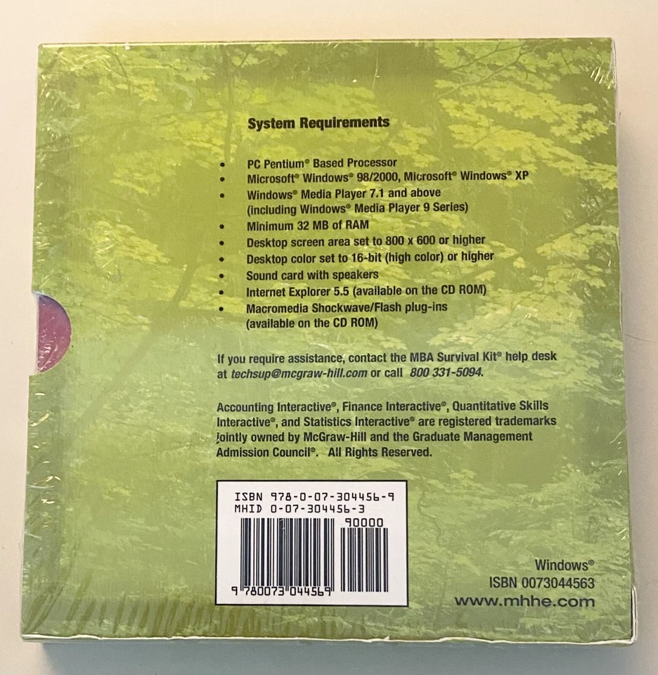 McGraw-Hill Irwin MBA Survival Kit Version 4.0 CD-ROM for PC 5 CDs NEW SEALED - Image 2 of 2