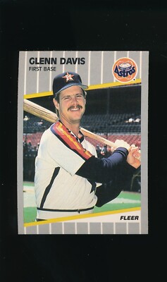 1989 Fleer #355 Glenn Davis * First Base * Houston Astros * NM-MT *